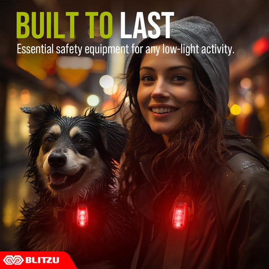 4 Pack Led Safety Lights/Taillights for Night Walking Safety and Visibility