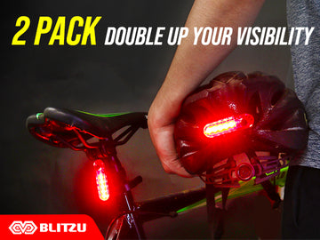 Load image into Gallery viewer, Cyborg™ USB-C Rechargeable 120T Bike Tail Light (2 Pack)