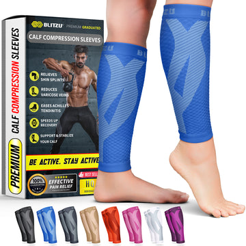 Load image into Gallery viewer, calf sleeves compression socks stockings for men leg women varicose veins treatment for legs shin splints pain relief support splint sleeves brace socks footless running sports coat band flag maximum calves run forever mmhg wide vein amnesia white sport and mens