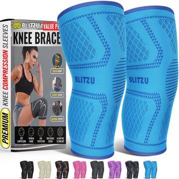 Load image into Gallery viewer, Knee Sleeves for Arthritis, Bursitis, Swelling & Knee Pain, Running or Working Out