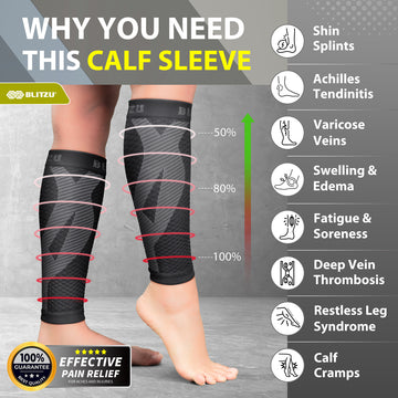 Load image into Gallery viewer, calf sleeves compression socks stockings for men leg women varicose veins treatment for legs shin splints pain relief support splint sleeves brace socks footless running sports coat band flag maximum calves run forever mmhg wide vein amnesia white sport and mens