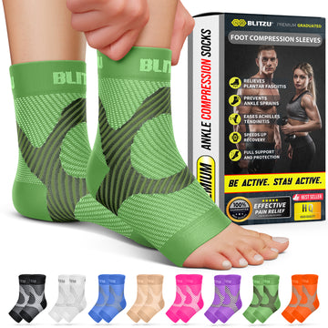 Load image into Gallery viewer, Ankle Sleeves | 15-18 mmHg Neuropathy Compression Socks | Plantar Fasciitis Socks