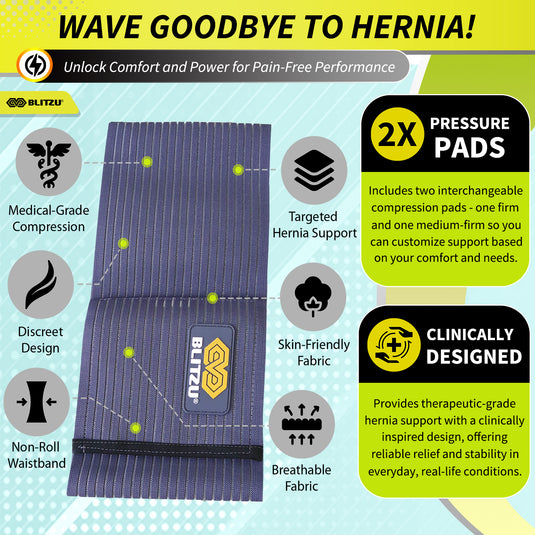 Umbilical Hernia Belt with Pad for Men or Women