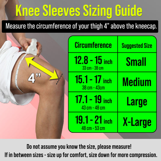 Knee Sleeves for Arthritis, Bursitis, Swelling & Knee Pain, Running or Working Out