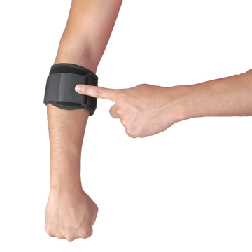 Load and play video in Gallery viewer, Counterforce Elbow Brace | Tendonitis Strap Support Band for Golfer's & Elbow Pain