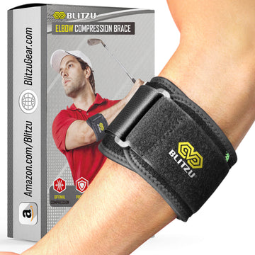 Load image into Gallery viewer, elbow brace elbow sleeves tennis elbow Golfer elbow Golfers elbow elbow pain relief support protectors bandage wrap gym protector treatment padded fitness pad powerlifting elastic de compresion dolor wanderlust elbo weight lift sports soporte brazo tendinitis ace pads