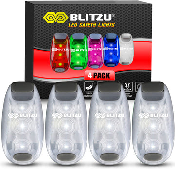 Load image into Gallery viewer, 4 Pack LED Safety Lights Gear for Kids, Women & Men. Great for Bike Tail Light, Kayak, Dog Collar, Stroller, Walking, Boat, Runners, Night Running Blinking Warning Reflective Light Accessories