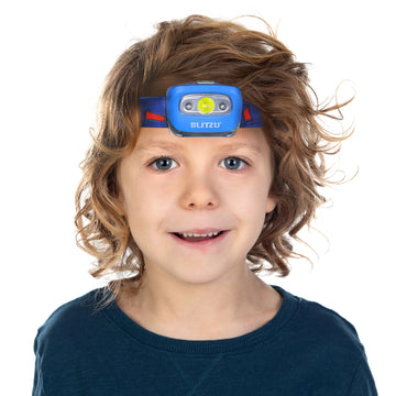 Load image into Gallery viewer, Led Headlamp Flashlight Camping Accessories for Kids. Bright Cree Outdoor Headlight Headlamps. Head Lamp with Red Safety Light. for Running, Camping, Reading, Hiking at Night Time