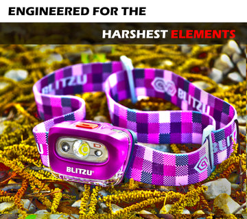 Load image into Gallery viewer, Led Headlamp Flashlight Camping Accessories for Kids. Bright Cree Outdoor Headlight Headlamps. Head Lamp with Red Safety Light. for Running, Camping, Reading, Hiking at Night Time