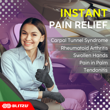 Load image into Gallery viewer, Fingerless Compression Arthritis Gloves | Support for Carpal Tunnel Syndrome, Gaming Wrist, Finger, Hand and Thumb Pain