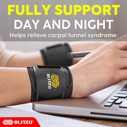 2 Pack Wrist Strap Brace for Work Out, Weightlifting, Tendonitis, Carpal Tunnel Arthritis