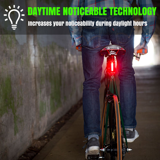USB-C Rechargeable Bike Tail Light 2 Pack, Cyborg 120T Bright Red LED Bicycle Rear Light, Waterproof Helmet Lights, Cycling Flashlight Safety Reflectors Accessories, Fits Adult, Kids MTB