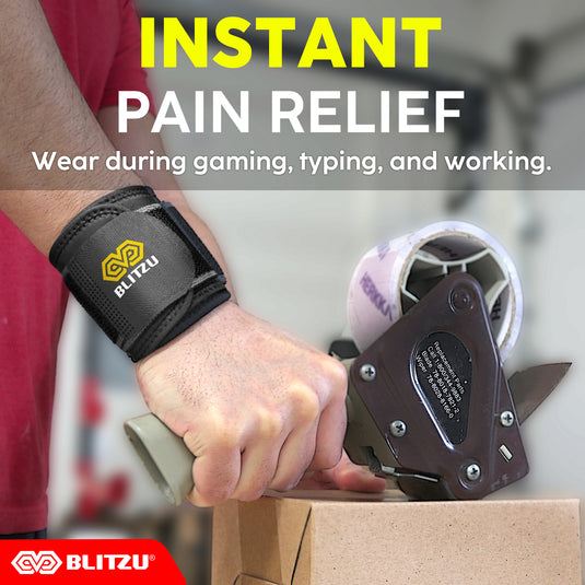 2 Pack Wrist Strap Brace for Work Out, Weightlifting, Tendonitis, Carpal Tunnel Arthritis