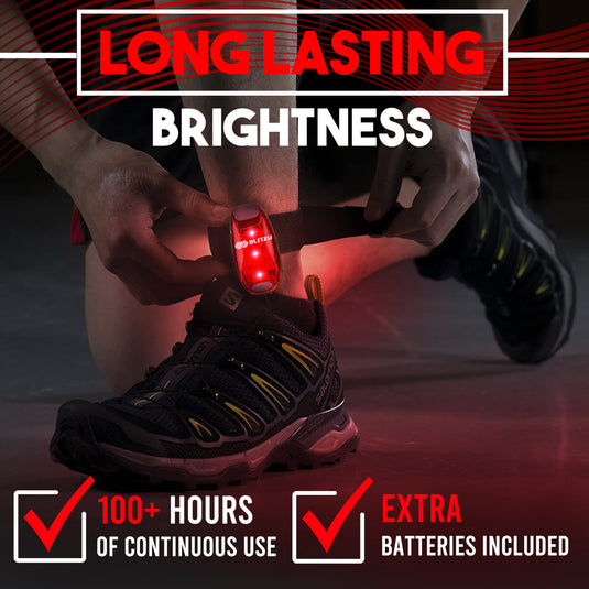 4 Pack LED Safety Lights Gear for Kids, Women & Men. Great for Bike Tail Light, Kayak, Dog Collar, Stroller, Walking, Boat, Runners, Night Running Blinking Warning Reflective Light Accessories