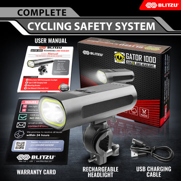 Load image into Gallery viewer, Gator 1000™ Powerful 1000 Lumen Bike Headlight With Powerbank Charging Technology