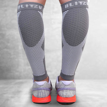 Load image into Gallery viewer, calf sleeves compression socks stockings for men leg women varicose veins treatment for legs shin splints pain relief support splint sleeves brace socks footless running sports coat band flag maximum calves run forever mmhg wide vein amnesia white sport and mens