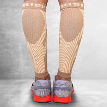 Load image into Gallery viewer, calf sleeves compression socks stockings for men leg women varicose veins treatment for legs shin splints pain relief support splint sleeves brace socks footless running sports coat band flag maximum calves run forever mmhg wide vein amnesia white sport and mens