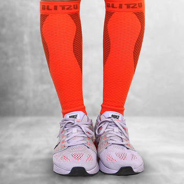 Load image into Gallery viewer, calf sleeves compression socks stockings for men leg women varicose veins treatment for legs shin splints pain relief support splint sleeves brace socks footless running sports coat band flag maximum calves run forever mmhg wide vein amnesia white sport and mens