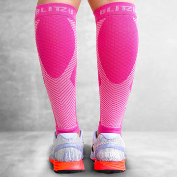 Load image into Gallery viewer, calf sleeves compression socks stockings for men leg women varicose veins treatment for legs shin splints pain relief support splint sleeves brace socks footless running sports coat band flag maximum calves run forever mmhg wide vein amnesia white sport and mens