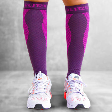 Load image into Gallery viewer, calf sleeves compression socks stockings for men leg women varicose veins treatment for legs shin splints pain relief support splint sleeves brace socks footless running sports coat band flag maximum calves run forever mmhg wide vein amnesia white sport and mens