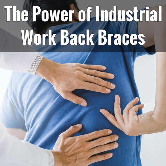 Work Back Brace for Heavy Lifting | Industrial Construction & Warehouse Support Belt With Shoulder Straps