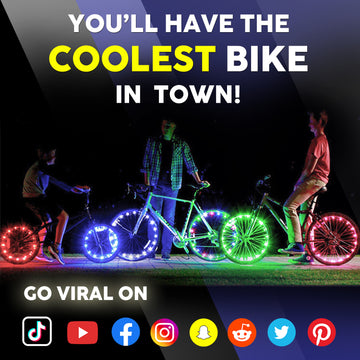 Load image into Gallery viewer, 2-Tire Pack 7 Colors in 1 LED Bike Wheel Lights
