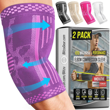 Load image into Gallery viewer, Elbow Compression Sleeve | Arm Support Brace w/ X-shape™ Stabilization Technique
