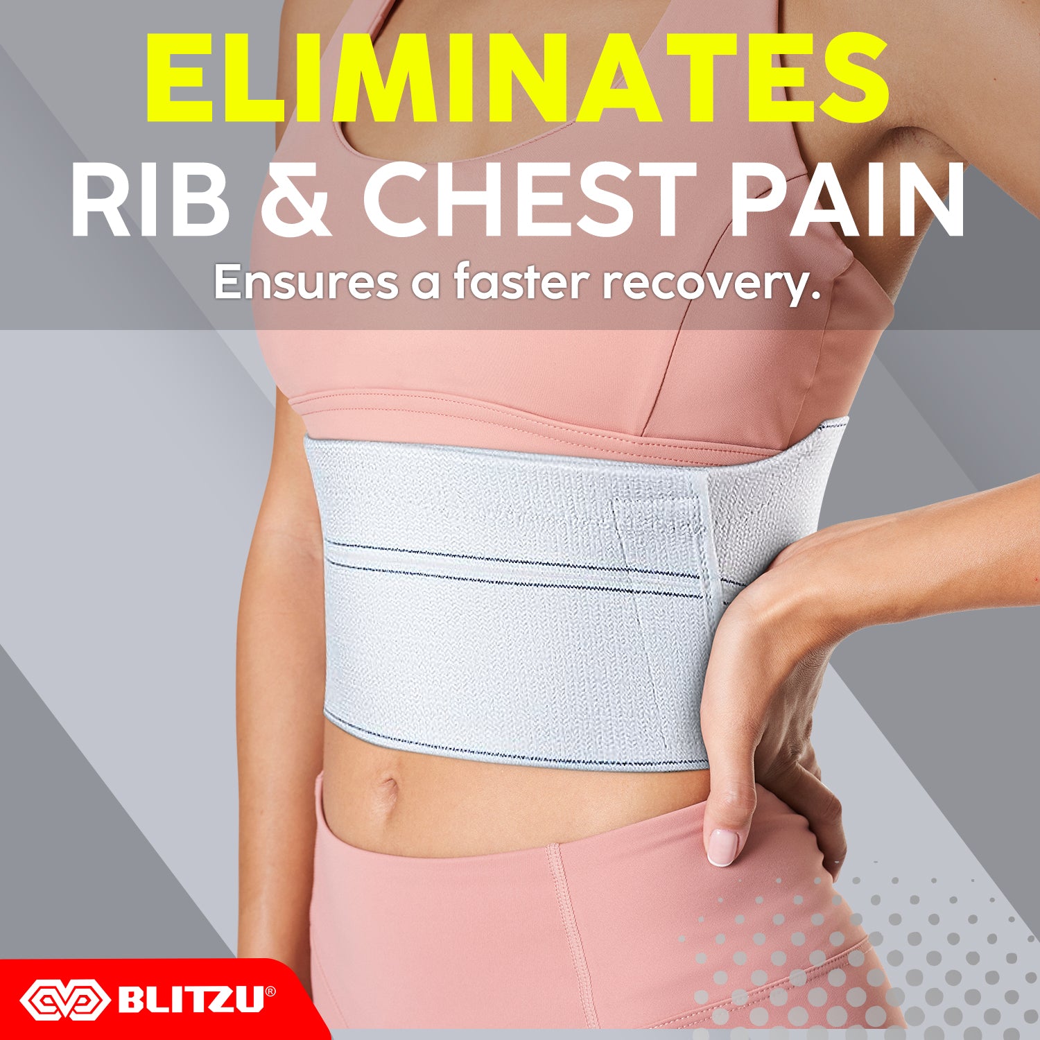 Broken Ribs Splint Broken Rib Brace, Rib Injury Chest Wrap Belt – BLITZU