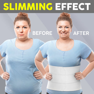 Load image into Gallery viewer, 9&quot;, 3 Panels Abdominal Binder Postpartum Belly Band
