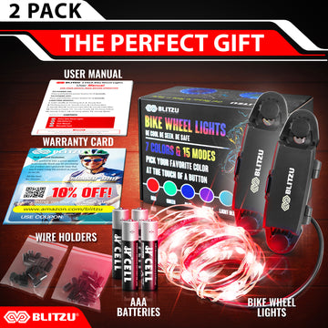 Load image into Gallery viewer, 2-Tire Pack 7 Colors in 1 LED Bike Wheel Lights
