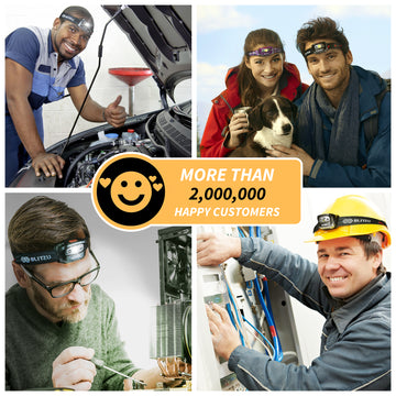 Load image into Gallery viewer, Led Headlamp Flashlight Camping Accessories for Kids. Bright Cree Outdoor Headlight Headlamps. Head Lamp with Red Safety Light. for Running, Camping, Reading, Hiking at Night Time
