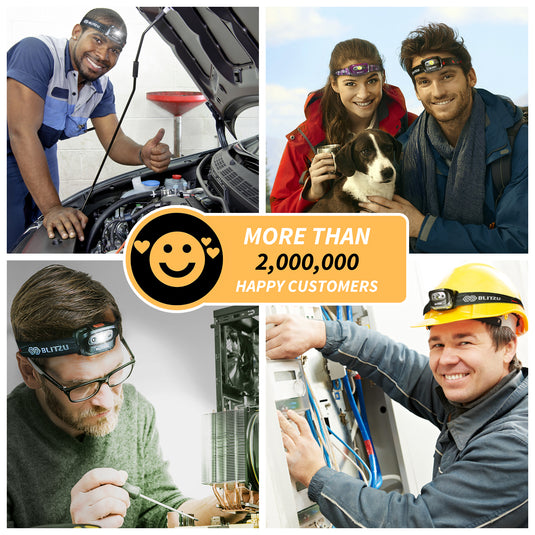 Led Headlamp Flashlight Camping Accessories for Kids. Bright Cree Outdoor Headlight Headlamps. Head Lamp with Red Safety Light. for Running, Camping, Reading, Hiking at Night Time