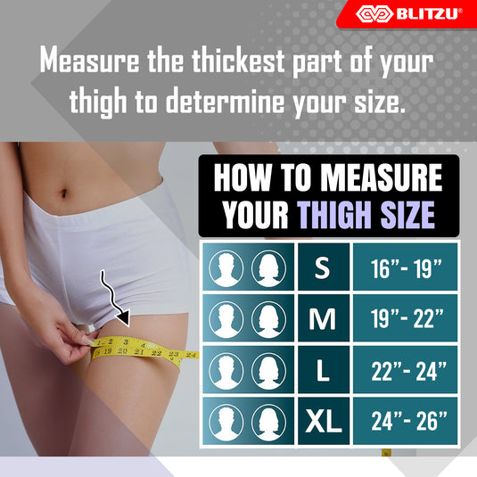 Compression Thigh Sleeve - Leg Support for Torn Hamstring, Quad Strains, and Pulled Muscle Treatment