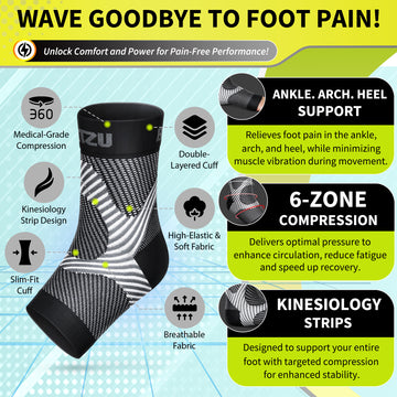 Load image into Gallery viewer, Ankle Sleeves | 15-18 mmHg Neuropathy Compression Socks | Plantar Fasciitis Socks
