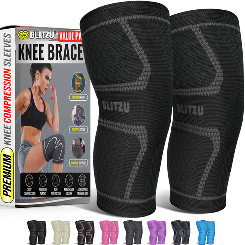 Knee Sleeves for Arthritis, Bursitis, Swelling & Knee Pain, Running or Working Out
