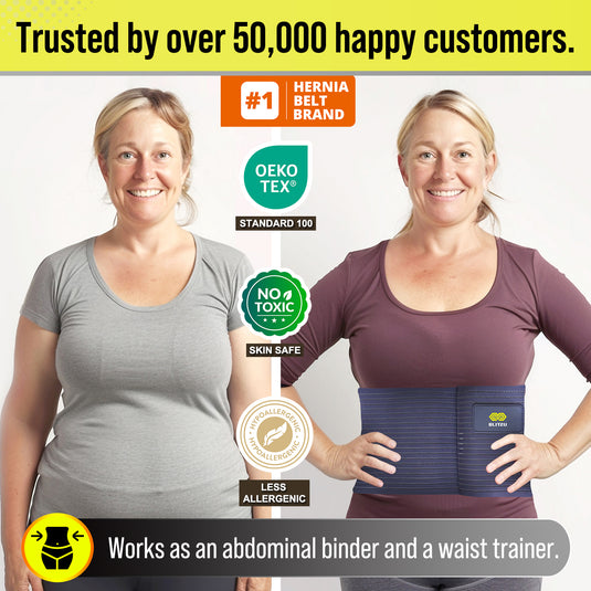 Umbilical Hernia Belt with Pad for Men or Women