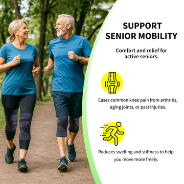 Load image into Gallery viewer, Knee Sleeves for Arthritis, Bursitis, Swelling &amp; Knee Pain, Running or Working Out
