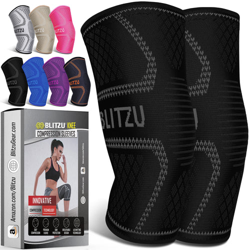 Knee Sleeves for Arthritis, Bursitis, Swelling & Knee Pain, Running or Working Out