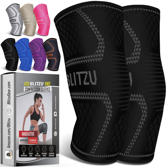 Knee Sleeves, Braces for Knee Pain, Running or Working Out