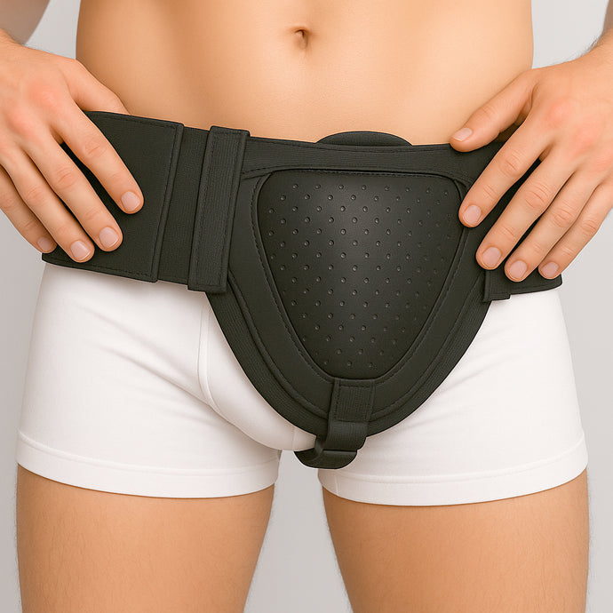 Inguinal Hernia Belt Groin Support Truss for Bilateral Scrotal & Femoral Hernias for Men or Women