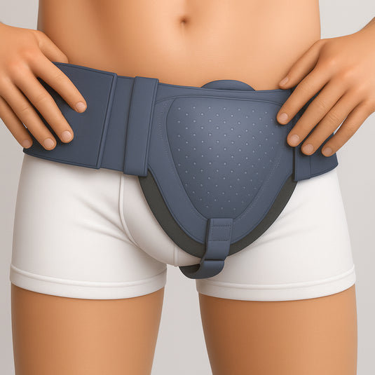 Inguinal Hernia Belt Groin Support Truss for Bilateral Scrotal & Femoral Hernias for Men or Women