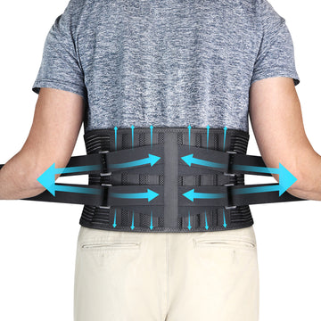 Load and play video in Gallery viewer, Back Brace for Sciatica, Lower Back Pain Relief &amp; Lumbar Support
