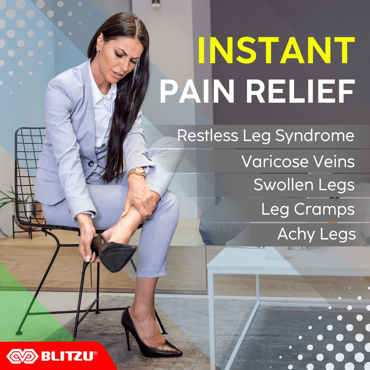 Compression Socks for Restless Leg Syndrome & Swelling BLITZU