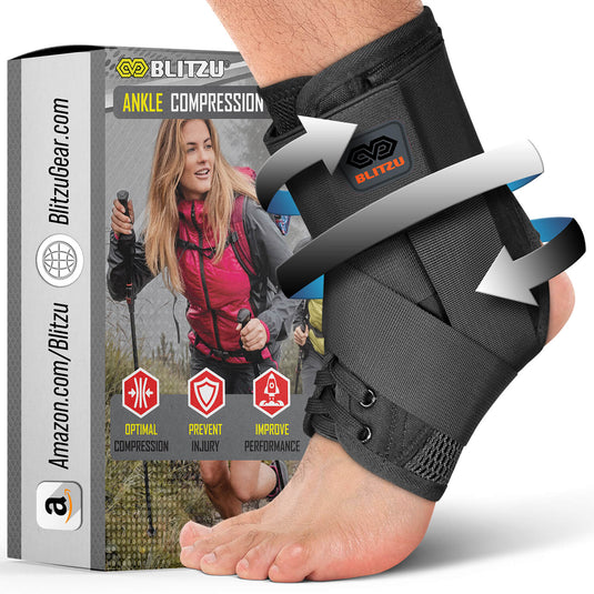 Lace-Up Ankle Brace | For Ankle Sprains & Strains, Instability, Pain Relief, Recovery & Prevention