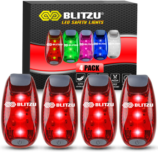 4 Pack Led Safety Lights/Taillights for Night Walking Safety and Visibility