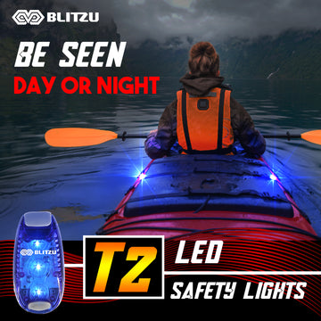 Load image into Gallery viewer, 4 Pack LED Safety Lights Gear for Kids, Women &amp; Men. Great for Bike Tail Light, Kayak, Dog Collar, Stroller, Walking, Boat, Runners, Night Running Blinking Warning Reflective Light Accessories
