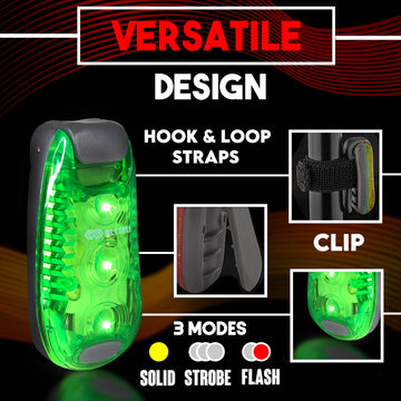 Load image into Gallery viewer, 4 Pack LED Safety Lights Gear for Kids, Women &amp; Men. Great for Bike Tail Light, Kayak, Dog Collar, Stroller, Walking, Boat, Runners, Night Running Blinking Warning Reflective Light Accessories
