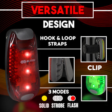 Load image into Gallery viewer, 4 Pack LED Safety Lights Gear for Kids, Women &amp; Men. Great for Bike Tail Light, Kayak, Dog Collar, Stroller, Walking, Boat, Runners, Night Running Blinking Warning Reflective Light Accessories
