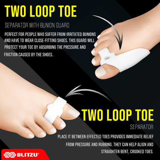 Bunion Corrector & Hammer Toe Corrector for Women & Men, Toe Straightener for Crooked Toes, Orthopedic Bunion Correction Splint, Hallux Valgus Brace, Toe Separators for Big Toe Pain Relief.