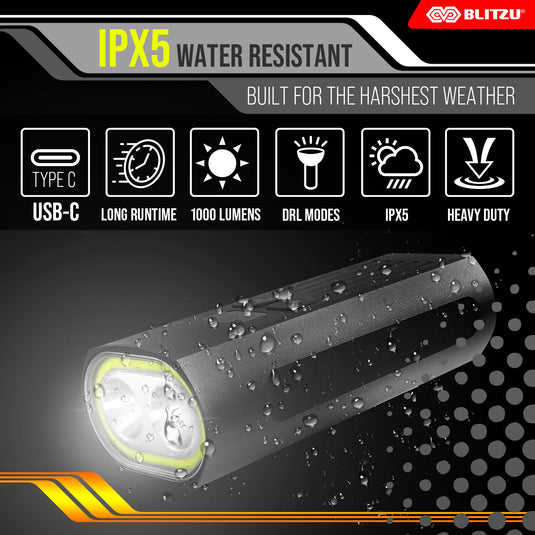 Gator 1000™ Powerful 1000 Lumen Bike Headlight With Powerbank Charging Technology